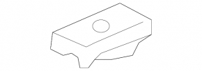 Isofix rear shelf trim, left, Lexus ES300h ES350 13-18, black