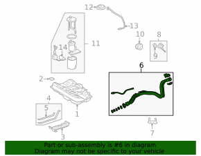 Lexus ES350 07-12 Fuel Tank Filler Neck Assembly (2 parts)