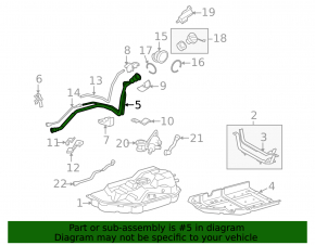 Fuel filler neck Lexus RX450 14-15