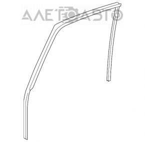 Rear right window seal for Suzuki Kizashi 10-15