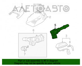 Steering column switch right Lexus RX350 RX450h 10-15 type 2