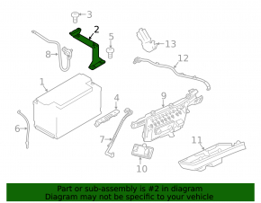 Battery mount Porsche Panamera 10-16