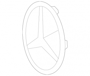 Mercedes C-class W205 15-18 Radar Grill Emblem