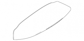 Central trunk spoiler for Mercedes X247 GLB 20-26