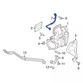 Ford Escape mk3 17-19 1.5T Turbo Cooling Pipes
