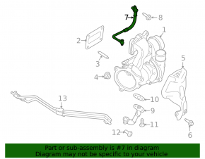 Ford Escape mk3 17-19 1.5T Turbo Cooling Pipes