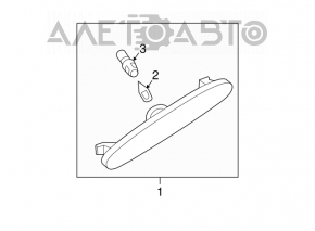 Left front bumper reflector for Mazda6 2003-2008