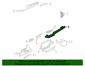 Front panel trim center Volkswagen ID.4 21-23 with air duct deflector