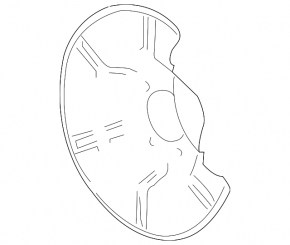 Brake Disc Cover Rear Right GMC Terrain 10-17
