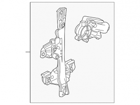 Rear left window lift motor Chevrolet Volt 11-15