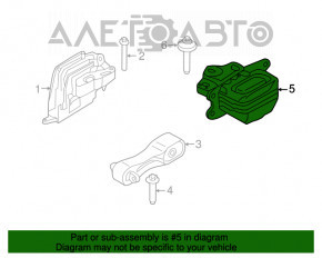 Engine mount right Mini Cooper F56 3d 14- 1.5t automatic transmission