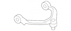 Upper front left control arm BMW 7 F01 11-15 7 series, Rwd, standard, Incl., Ball Joint and Bushing, 2013-15, standard, ActiveHybrid 7