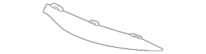 Left rear bumper molding for Volvo XC60 22-25 chrome