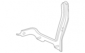 Radiator bracket automatic transmission Toyota Highlander 14-16 3.5 metal