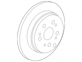 Rear left brake disc Honda CRV 12-16