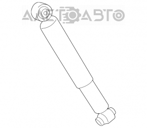 Shock absorber rear left Toyota Highlander 14-16 3.5 AWD