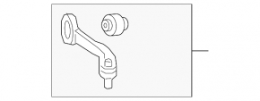 Upper control arm, front left, rear, Audi A6 allroad 20-25