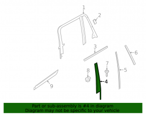Door trim side rear right BMW X3 F25 11-17 front