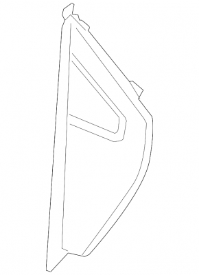 Front panel trim side left BMW X1 F48 16-22 black
