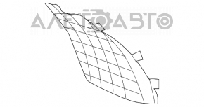 Front bumper grille left Lexus LS500 F sport 18-20