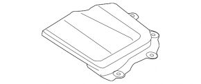 Plug cover for convertible roof left BMW 4 F33 14-20 convertible, black