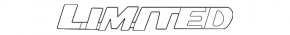 Emblem inscription "LIMITED" trunk door Toyota Venza 21-
