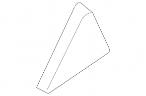 Door plug triangle inner rear right Hyundai Santa FE Sport 13-18