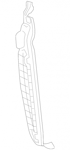 Wing seal door-wing left Kia Forte 4d 14-18