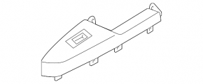 Rear left window lift control trim for Kia Sportage 17-22