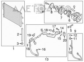 Air conditioning compressor Hyundai Elantra UD 11-13 prerest