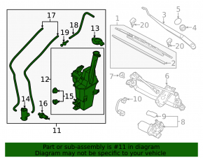 Kia Sportage 17-19 Windscreen Washer Reservoir Assembly