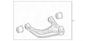 Lower arm under spring rear left Mercedes W167 GLE 350 450 20-23