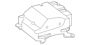 SRS airbag module airbag computer Mercedes C-class W205 15-18