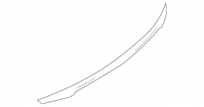 Trunk lid molding Mercedes W213 E 17-20 chrome