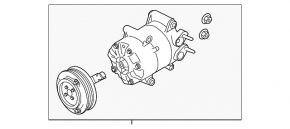 Air Conditioning Compressor Ford Escape MK3 13-16 1.5T 1.6T