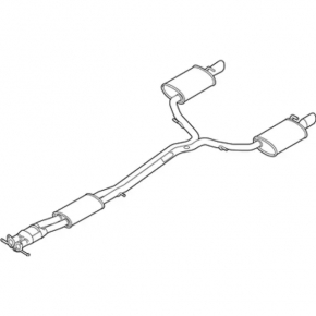 Exhaust pipe rear part Ford Flex 13-19