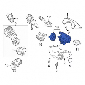 Steering Angle Sensor Ford Focus mk3 15-18 Rest