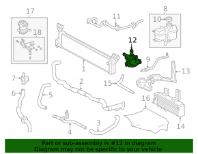 Lexus RX450h 16-22 inverter cooling pump
