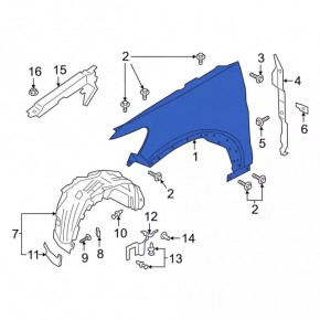 Front right wing Ford Explorer 20-