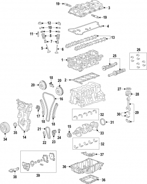 Cylinder head assembly Chevrolet Malibu 13-15 2.5 LKW