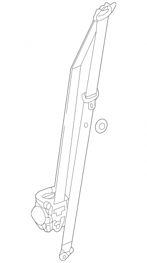 Passenger seat belt with tensioner VW Taos 22-25