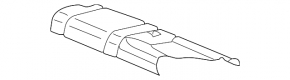 Rear row of seats left 2nd row VW Atlas 20-21 black fabric