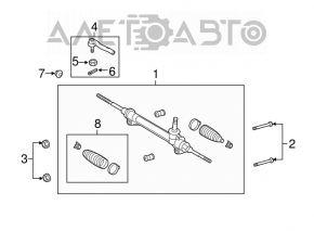 Steering tip right Toyota Sienna 11-20 CTR