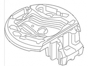 Foam plastic for Audi A6 C7 12-18 tool breaks
