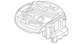 Foam plastic for Audi A6 C7 12-18 tool breaks