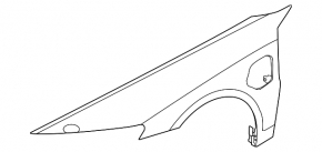 Front left wing for Audi e-tron GT 22-24