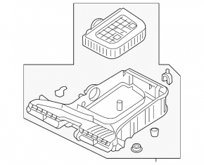 Air filter housing Audi Q7 16- 3.0T