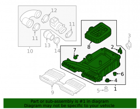 Air filter housing Audi Q7 16- 3.0T