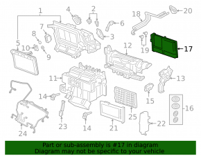 Audi E-Tron 19-23 heater core