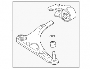 Lower control arm, front right, Honda Passport 19-25
